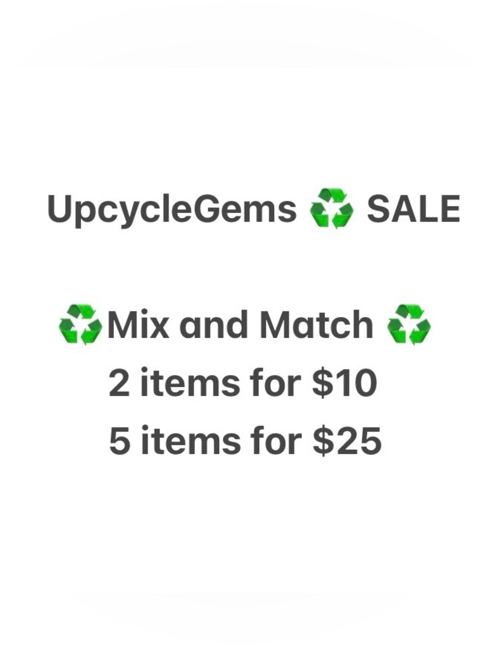 UpcycleGems SALE Mix and Match SALE